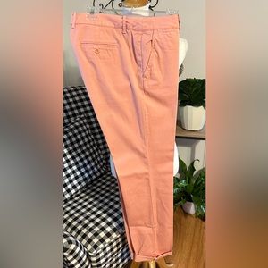 J. Crew Waverly Chino Size 12 Pink Cream Trousers